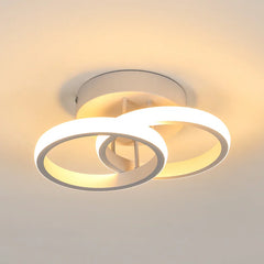 Verbrande 2-Light 25Cm LED Integrated Semi Flush Mount