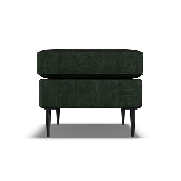 Aspen Green Velvet Footstool