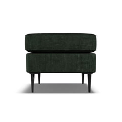 Aspen Green Velvet Footstool