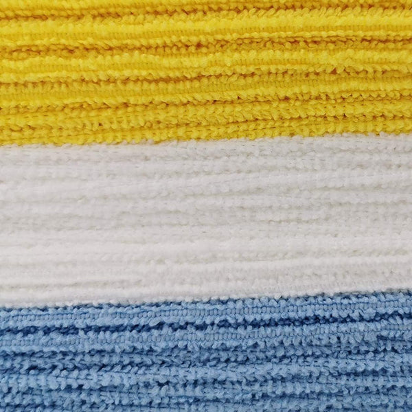 Amazon Basics Microfibre Cleaning Cloth, Pack of 24, Multi Colored, Blue, Orange & White, 40.5 Cm X 30.5 Cm