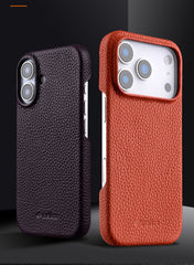 Phone Case - High-Quality Leather Case Designed for The for Iphone 17 Pro Max Featuring Magnetic Support, Also Compatible with The for Iphone 16 Pro, Providing a Sturdy Cover