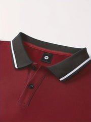 3pcs Set of Summer Collared Men'S Short Sleeve Polo Shirts Solid Color Plain Multicolor Golf Shirts Casual Athletic Wear Men'S Top