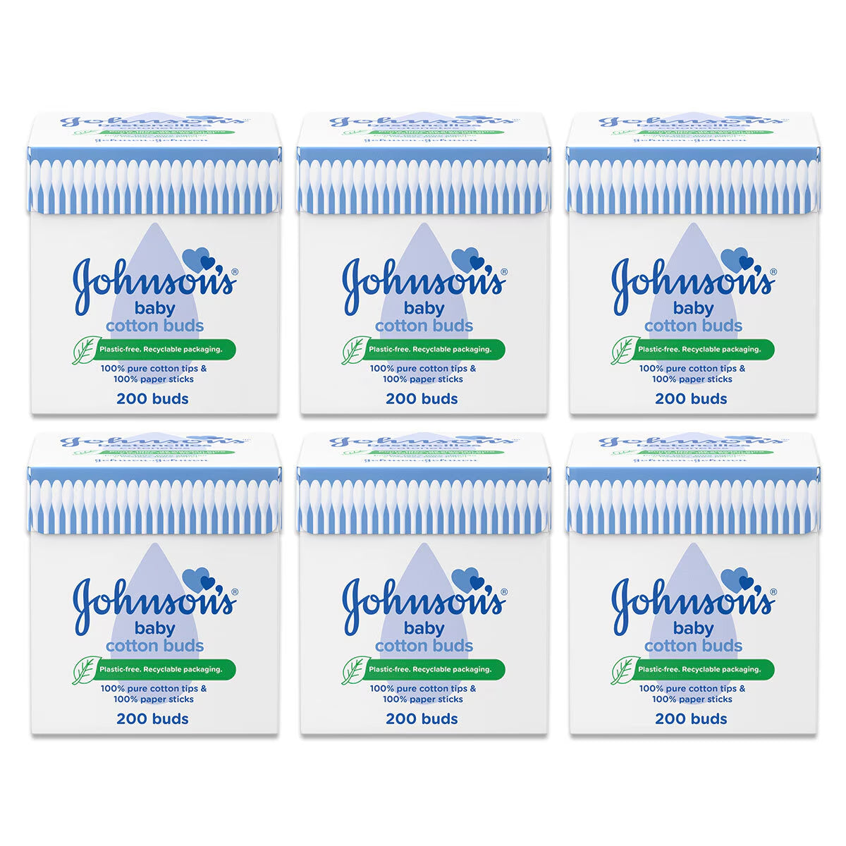 Johnson'S Cotton Buds, 6 X 200 Pack
