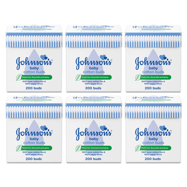 Johnson'S Cotton Buds, 6 X 200 Pack