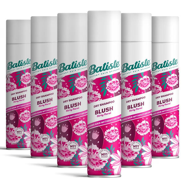 Batiste Blush Dry Shampoo, 6 X 350Ml