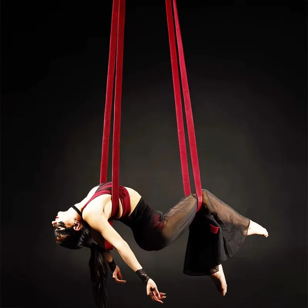 2 Meters Suspension Rope Belt Double Loop Aerial Loops Aerial Straps Ropes Aerial Acrobatics Body Loop Trap Circus Apparatuses