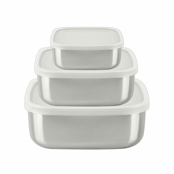 Tramontina Stainless Steel Food Storage Set, 3 Piece