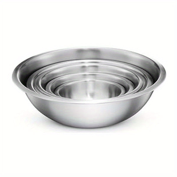 Stainless Steel Mixing Bowls Set for Kitchen, Dishwasher Safe Nesting Bowls for Cooking, Baking, Meal Prepping-6pcs set
