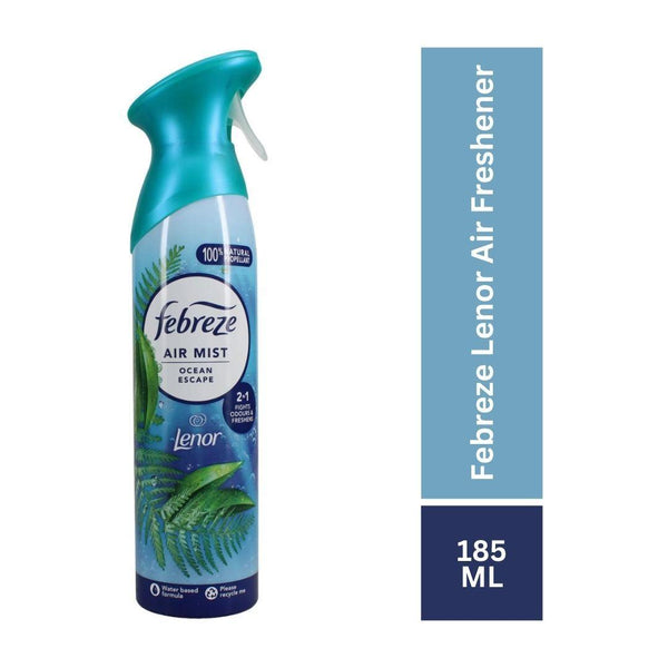 Pack of 6 - Febreze Lenor Air Mist Ocean Escape Air Freshener Spray 185 ML