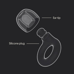 Loop Quiet 2 Ear Plugs – Ultra-Comfy Reusable Noise-Reducing Earplugs for Sleep, Deep Focus, Travel, Noise Sensitivity | Flexible Hearing Protection | Customizable Fit | 24Db (SNR) Noise Reduction