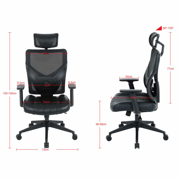 ONEX GE300 Breathable Ergonomic Gaming Chair, Black