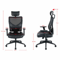 ONEX GE300 Breathable Ergonomic Gaming Chair, Black