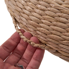 10cm Thicken Straw Cushion, Solid Round Seat Cushions Chair Pad Pillow Seat Soft Tatami Floor Cushion for Yoga Meditation Living Room Balcony Office Outdoor 40cm/50cm