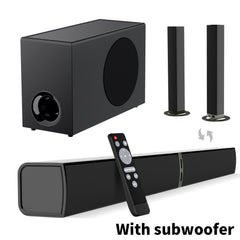 SoundBar with Subwoofer, Sound Bar for Smart TV, Wireless 5.0 Soundbars, Deep Bass, TV Audio System with ARC/Opt/AUX for Enhanced Home Theater Sound Speaker with Infrared Remote Control