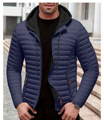 Lightweight Warm Hooded Jacket - Windproof, Ultra-Warm Padding, Quilted Design, Practical Storage Pockets, Suitable for Winter Daily Wear and Outdoor Occasions, Nylon Fabric, Zip Closure, Regular Fit, Winter Coat | Hooded Jacket |