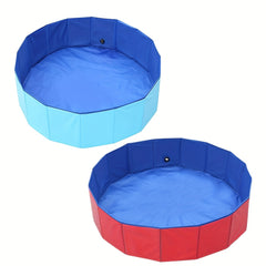 Foldable Dog Paddling Pool Pet Cat Swimming Pool Indoor/Outdoor Collapsible Summer Bathing Tub Shower Tub for Spring Outdoor Shower Play in Water