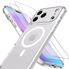 IPhone 17 Meg-Safe Phone Case Anti-Scratch Slim Phone Case Cover- Clear