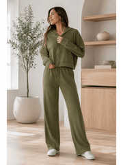 Women'S Soft Touch Tracksuit Set, Zip Up Hooded Jacket & Joggers, Casual 2pcs Lounge Wear Co Ord Outfit, Casual and Sports Wear, Gym Wear Street Wear