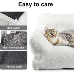 Cat Sofa 66x48x33cm Cat Couch Bed Pet Size 15-20 Stylish Cats Bed Catties Fluffy and Soft Catd Sofa Beds Small Dog Sofas Beds for Dogs and Cats for Small and Medium Dogs