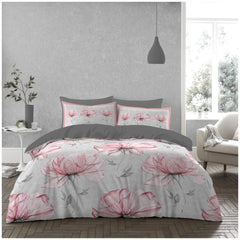 VELVETIO Haven Reversible Microfiber Duvet Cover Set Durable, Easy Care Bedding with Button Closure and Matching Pillowcases