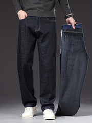 Geng Yuanshi High-End Summer Men's Jeans New Trend Fashion Straight-Leg Light Business Stretch Denim Pants