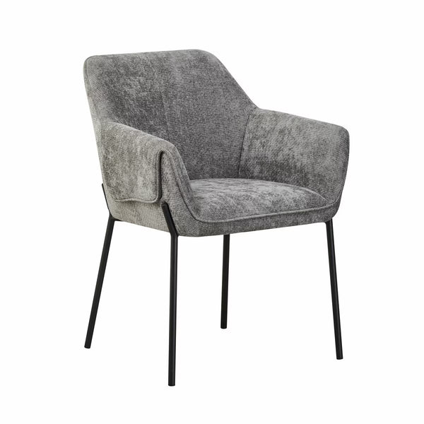 Manila Grey Fabric Dining Chair, 2 Pack