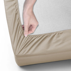 40cm Extra Deep Fitted Sheet – Solid Color Deep Pocket Sheet, Soft & Breathable Microfiber Bedding, All Seasons, Hotel-Quality, Machine Washable, Single, Double, King & Super King Sizes