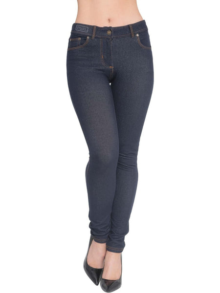 Women’s High-Waisted Stretch Jeans LOOK Jeggings Slim Fit Skinny Denim Trousers – Comfortable, Soft, Pull-On Elastic Waist Pants for Shaping Body Contour, Casual Everyday Wear, Lightweight, Breathable, Stretchy Jean Leggings, Fashion Essentials, Slimming