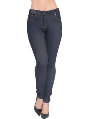 Women’s High-Waisted Stretch Jeans LOOK Jeggings Slim Fit Skinny Denim Trousers – Comfortable, Soft, Pull-On Elastic Waist Pants for Shaping Body Contour, Casual Everyday Wear, Lightweight, Breathable, Stretchy Jean Leggings, Fashion Essentials, Slimming