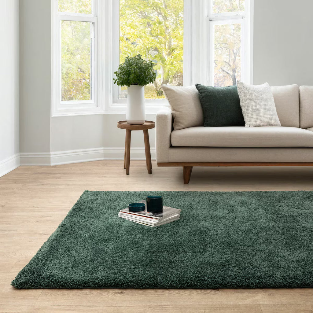 Atlas Shaggy Emerald Rug, in 3 Sizes