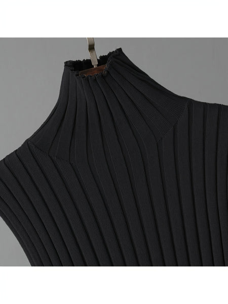 2025 newest suit high elasticity Women's loose suit, long wide-legged pants + shawl cardigan + turtleneck sweater fashion three-piece set Can be worn up to 70kg Suitable for female