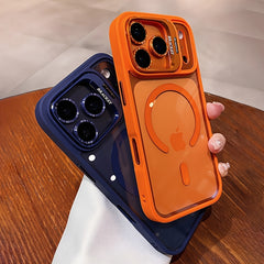 Phone Case - 2pcs (1pc Phone Case And 1pc Camera Lens Protector) Luxury Magnetic Shockproof Phone Case Compatible with Iphone 17, 16, 15, 14, 13, 12, 11 Pro Max Plus Air 16E, Featuring a Lens Holder And Glass Lens Protector
