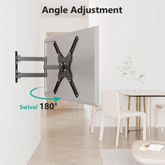 TV Wall Mount Bracket Tilt Swivel Arm 14-55