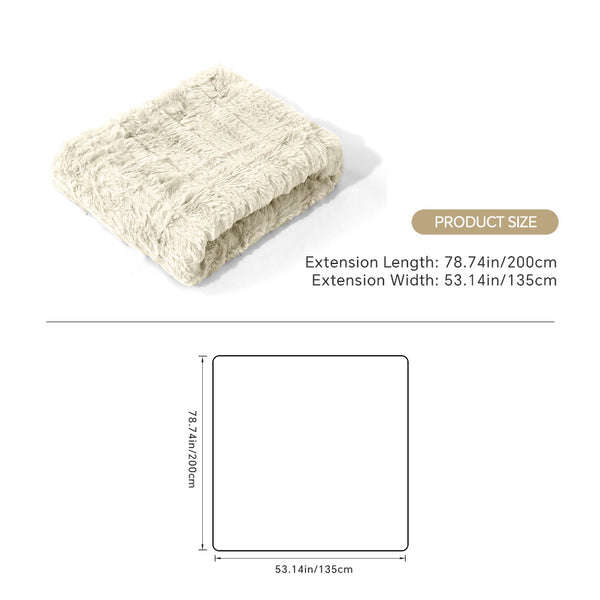 3pcs Faux Rabbit Plush Bedding Set, Soft Fluffy Comfortable Thicken Warm Autumn-Winter Duvet Cover & Pillowcase Set, Machine Washable, Ideal for Hotel, Guest Room, Bedroom, Home Use,Christmas Presents, Single/Double/King/Super King Size (1*Duvet Cover + 2