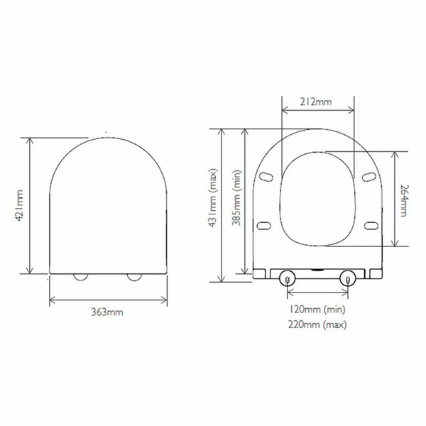 Tavistock Lindo Closed Back Toilet with Cistern and Seat
