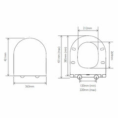 Tavistock Lindo Closed Back Toilet with Cistern and Seat