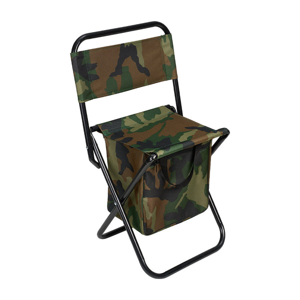 1PC Folding Chair with Storage, Foldable Fishing Seat Lightweight Chair, Portable Chair Home, Small/Large More Colors