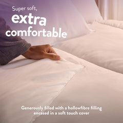 Slumberdown Chilly Nights 15 Tog Double Duvet - Extra Warm, Thick & Cosy Winter Quilt for Cold Nights | Uk-Made, Soft Touch Cover, Non-Allergenic & Washable (200 X 200Cm)