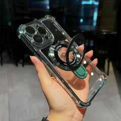 Phone Case: Premium Transparent Acrylic Mobile Phone Case for IPhone17 Pro Max Air Series Supports Wireless Charging Includes Lens Film Protective Cover