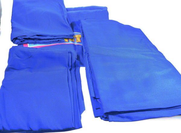 4pcs Royal Blue Double Duvet Set 2 Pillow Cases 1 Double Sheet 1 Double Duvet Cover