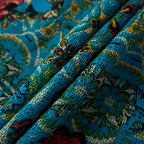 18x18 Inch Reversible Turkish Pattern Pillows (Set of 2 with Inserts) - Romantic Turkey Boho Floral Double Sided Design, Premium Polyester Cover & Fill, Decorative Accent Pillows for Sofa, Chair, Bedroom