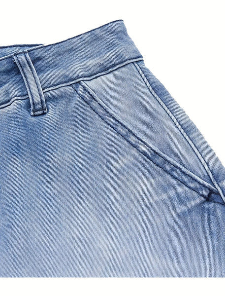 DD Women's 2026 New Stretchy Loose Cropped Jeans, Washed Blue Barrel Denim Trousers, Street Style Ladies' Outfit, Mid-waisted Pantalones with Pockets, 4 Seasons Weared Tummy Control Mom Pants Wide Leg Boyfriend Casual Pants for Travel Work and Office