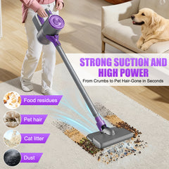 Handheld Stick Vacuum | Strong Suction, Dust Cup, Multiple Modes for Vacuuming, Mopping, and Sweeping | USB Charging, 60dB Low Noise, Compact Design, Ideal for Home, Carpets, Pet Hair Cleaning. Mother'S Day Gift/Birthday gift.