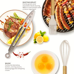 Silicone Kitchen Utensils Set | Heat Resistant And, Suitable For Non Stick Pans, Stainless Steel Cutting Tools, Small Kitchen Tools, Ideal Holiday Gift 17+2 Sets Of Food Grade Silicone Cooking Combinations