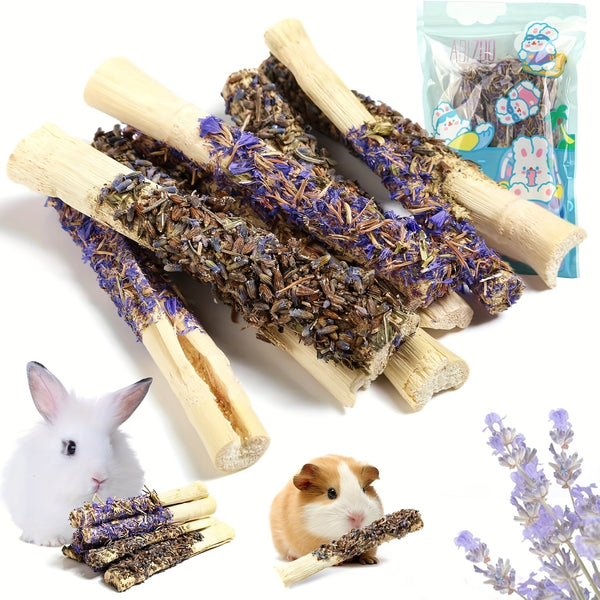 Rabbit Apple Wooden Sticks, Natural Rabbit Chew Toys, Small Animal Wooden Teething, Small Pet Cage Flower Decoration, Hamster, Chinchilla Squirrel Rabbit Guinea Pig Small Pet Apple Chew Stick