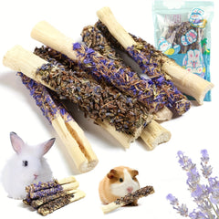 Rabbit Apple Wooden Sticks, Natural Rabbit Chew Toys, Small Animal Wooden Teething, Small Pet Cage Flower Decoration, Hamster, Chinchilla Squirrel Rabbit Guinea Pig Small Pet Apple Chew Stick