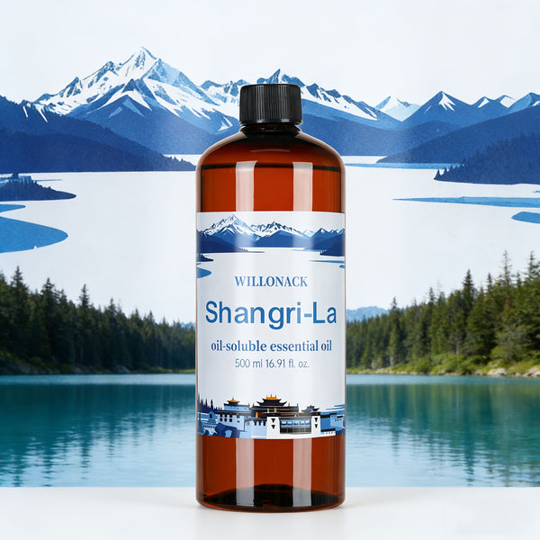 WILLONACK Large Bottle Essential Oil Refill Suitable for All Diffusers, Bulk 500ml/16.91oz with 8 Scents (White Peach, Lavender, Gardenia) - Hotel-Grade Oils for Home, Diffuser Machines, Gift Choice, Plastic Bottle Refill