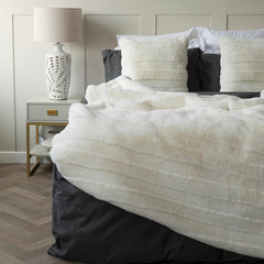 Belledorm Alaska Faux Fur Cushion in Taupe, 50 X 50 Cm