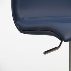 Peressini Rio Blue Faux Leather Gas Lift Bar Stool