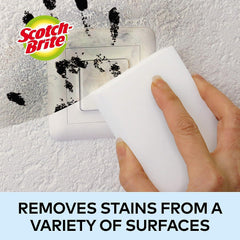 Scotch-Brite Magic Easy Eraser Sponge, Melamine Cleaner, Value Pack of 12 Pads - Removes Stains from Walls, Shoes, Sinks & More without Chemicals, White
